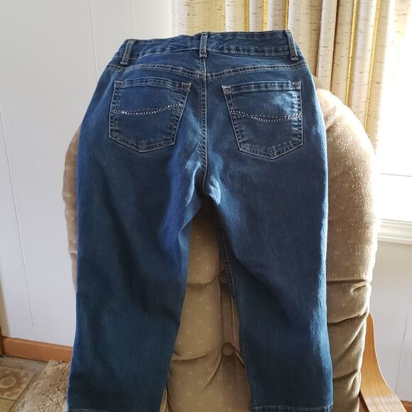 Laura Ashley Capri Jeans Sz 4P - Picture 2 of 6